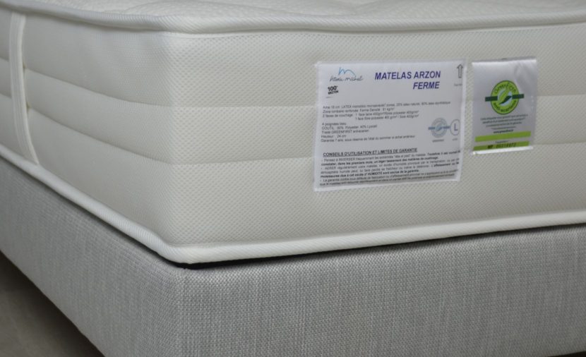 Matelas Arzon ferme étiquette Greenfirst